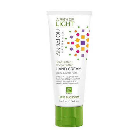 Andalou Naturals, A Path of Light Lime Blossom Hand Cream, 3.4 Oz Andalou Naturals