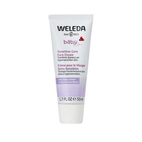 Weleda, Baby Sensitive Care Face Cream White Mallow, White Mallow 1.7 Oz Weleda