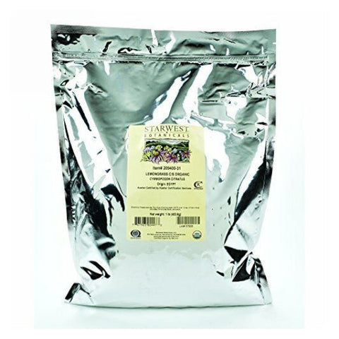 Starwest Botanicals, Lemongrass C/S Organic, 1 Lb Starwest Botanicals