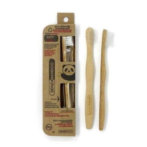 Senzacare, Toothbrush Soft Child's Eco-Friendly SenzaBamboo, Child 1 Count Senzacare