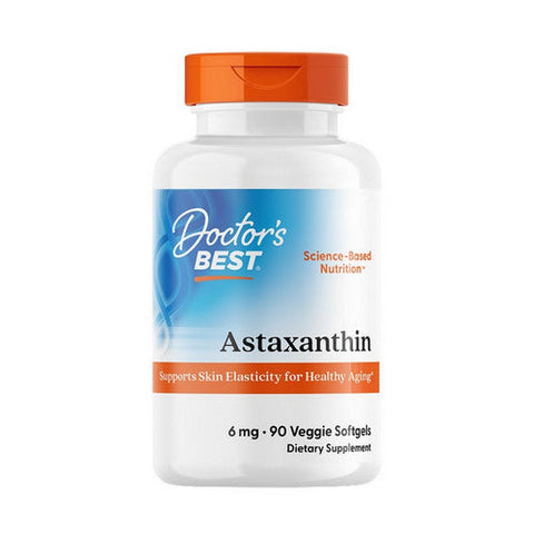 Doctors Best, Astaxanthin With AstaReal, 6 mg, 90 Veggie Softgels Doctors Best