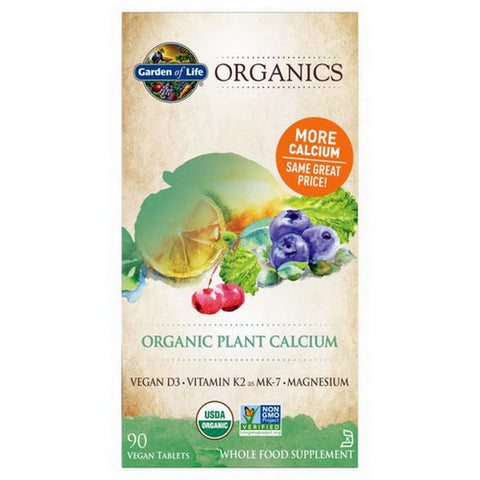 Garden of Life, Organics Plant Calcium, 90 Tabs Garden of Life