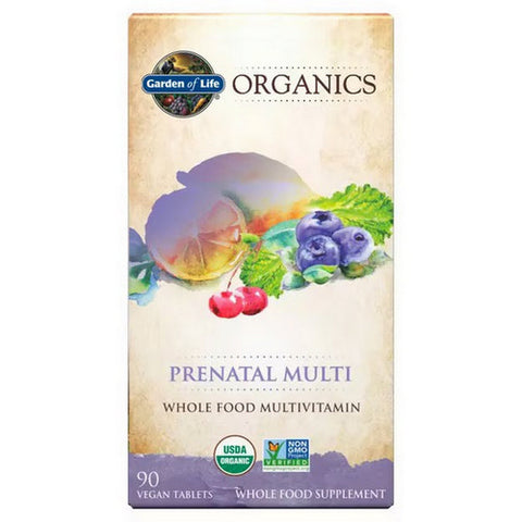 Garden of Life, Organics Prenatal Multi, 90 Tabs Garden of Life