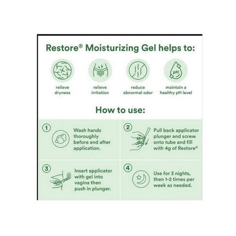 Good Clean Love, Restore Moisturizing Vaginal Gel, 2 Oz