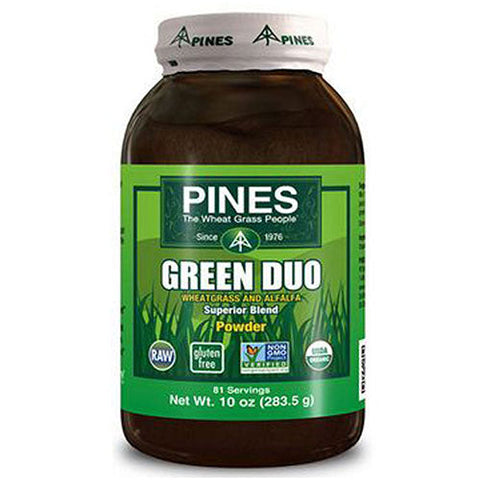 Pines Wheat Grass, Green Duo Powder, 10 Oz Pines Wheat Grass