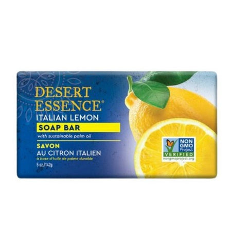 Desert Essence, Exfoliating Italian Lemon Soap Bar, 5 Oz Desert Essence