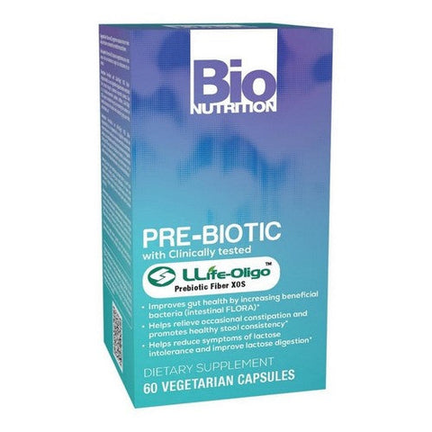 Bio Nutrition, Pre-Biotic with LLife-Oligo Prebiotic Fiber XOS, 1400 mg, 60 Veg Caps