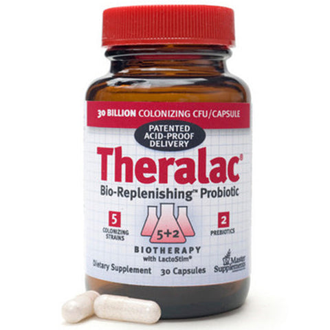 Master Supplements, Theralac Bio-Repleneshing Probiotic, 30 Caps Master Supplements