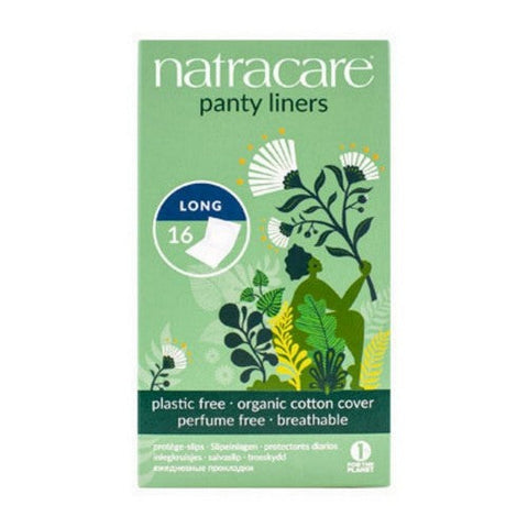Natracare, Panty Liners Long Wrapped, 16 Count Natracare