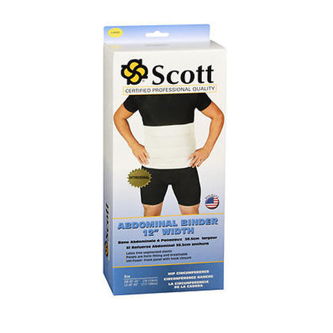 Scott Specialties, Abdominal Binder 12 Inches Width Large, 1 Each Scott Specialties