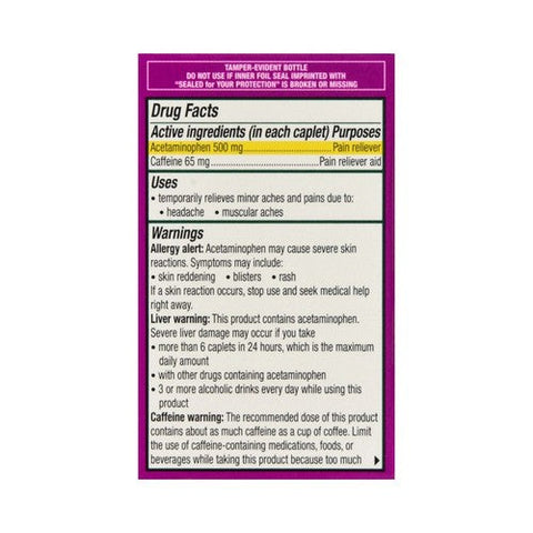 Excedrin, Tension Headache Caplets, 24 Caps Excedrin