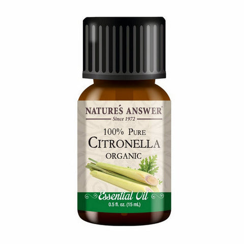 Nature's Answer, Pure Organic Essential Oil Blend Citronella, 0.5 Oz Nature's Answer