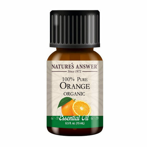 Nature's Answer, Pure Organic Essential Oil Orange, 0.5 Oz Nature's Answer