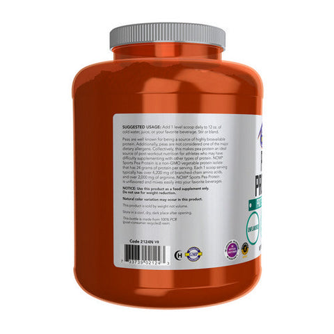 Now Foods, Pea Protein Unflavored Powder, 7 Lbs Now Foods