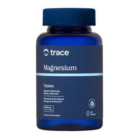 Trace Minerals, Magnesium Tablets, 60 Tabs Trace Minerals