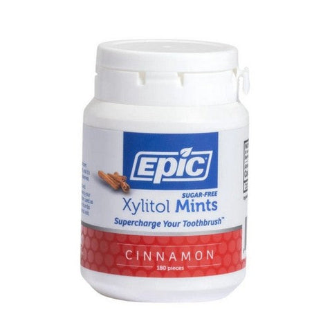 Epic Dental, Xylitol Mints Sugar-Free Cinnamon, Cinnamon 180 Count Epic Dental
