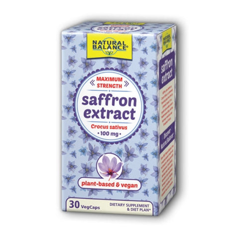 Natural Balance (Formerly known as Trimedica), Saffron Extract, 30 Tabs Natural Balance (Formerly known as Trimedica)