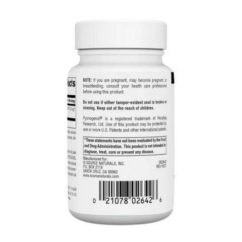 Source Naturals, Pycnogenol, 100 MG, 120 Tabs Source Naturals