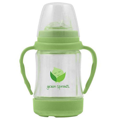 Green Sprouts, Sip 'n Straw Glass Cup, 1 Count Green Sprouts