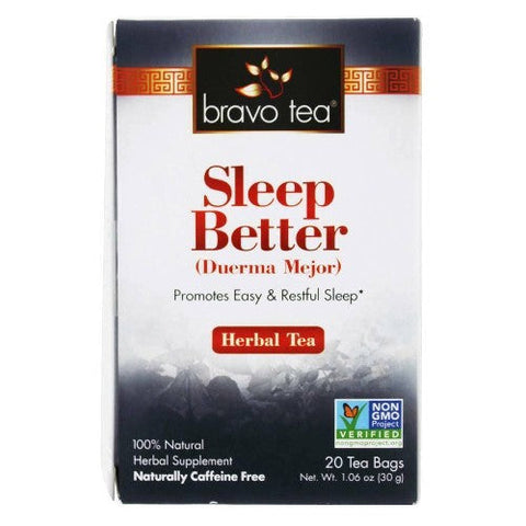 Bravo Tea & Herbs, Sleep Better Tea, 20 Bags Bravo Tea & Herbs