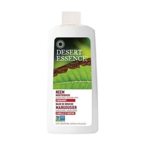 Desert Essence, Natural Neem Mouthwash Cinnamint, 16 Oz Desert Essence