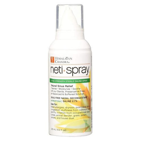 Himalayan Institute, Neti Spray Extra Strength Sterile Saline Spray, 4.2 oz Himalayan Institute