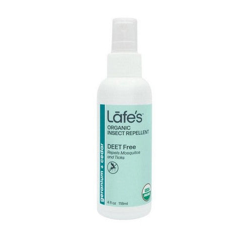 Lafes Natural Body Care, Organic Insect Repellent, 4 oz