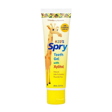 Xlear Inc, Spry Kids Tooth Gel With Xylitol Strawberry Banana, 2 Oz / Original Xlear Inc