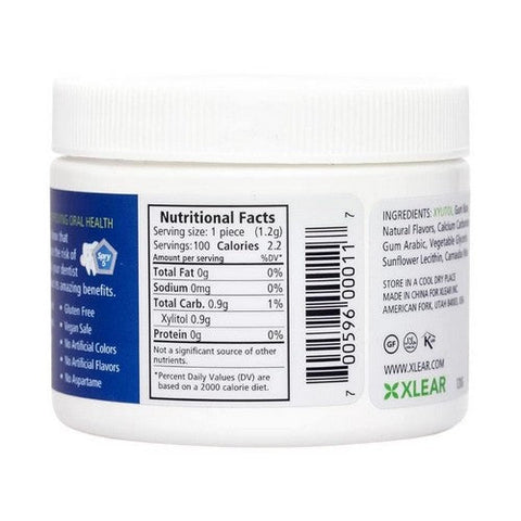 Xlear Inc, Spry Dental Defense Sugar Free Gum With Xylitol Natural Peppermint, 100 Pieces Xlear Inc