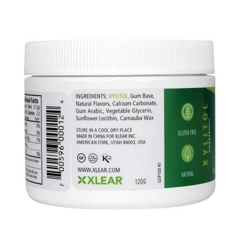Xlear Inc, Spry Dental Defense Sugar Free Gum With Xylitol Natural Spearmint, 100 Pieces Xlear Inc