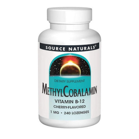Source Naturals, MethylCobalamin, 1 mg, Cherry 240 Tabs Source Naturals