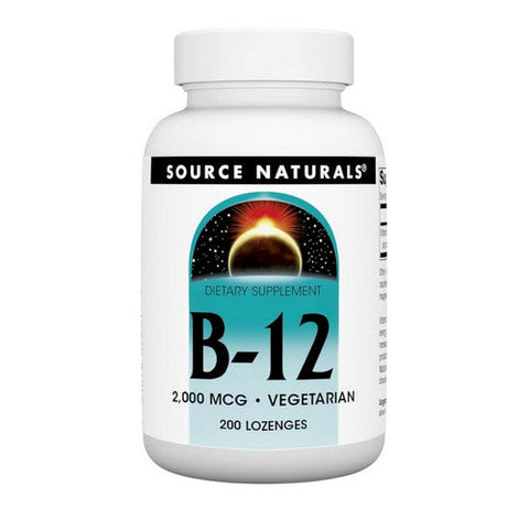 Source Naturals, Vitamin B-12, 2,000 mcg, 200 Tabs Source Naturals