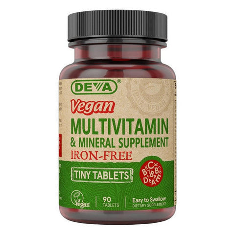 Deva Vegan Vitamins, Tiny Tablets Multivitamin And Mineral, 90 Tabs Deva Vegan Vitamins