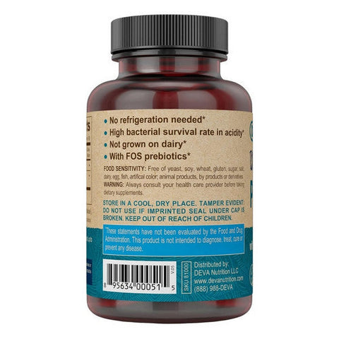 Deva Vegan Vitamins, Vegan Probiotic, 90 Caps Deva Vegan Vitamins