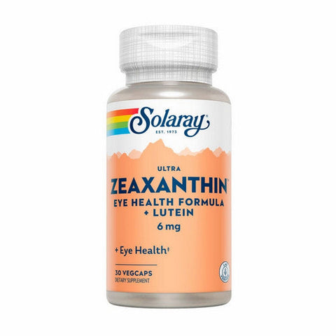 Solaray, Ultra Zeaxanthin Eye Health Formula Plus Lutein, 6 mg, 30 Veg Caps Solaray