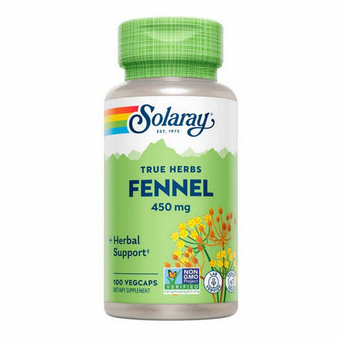 Solaray, Fennel, 450 mg, 100 Caps Solaray