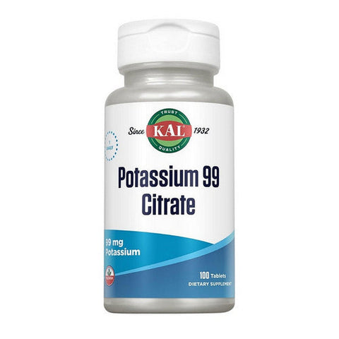 Kal, Potassium 99 Citrate, 100 Tabs Kal