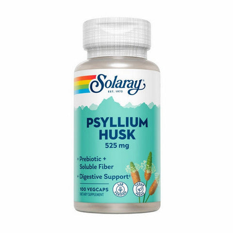 Solaray, Psyllium Husk, 525 mg, 100 Caps