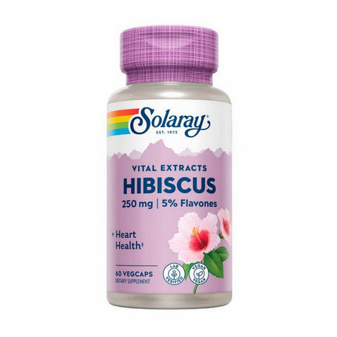 Solaray, Vital Extracts Hibiscus, 250 mg, 60 Veg Caps Solaray