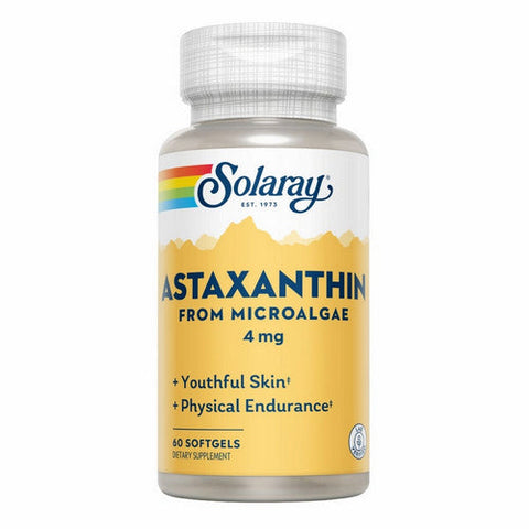 Solaray, Astaxanthin, 4 mg, 60 Softgels Solaray