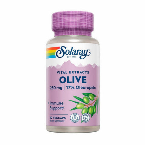Solaray, Olive Leaf, 250 mg, 30 Caps Solaray