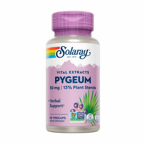 Solaray, Pygeum, 50 Mg, 60 Veg Caps Solaray