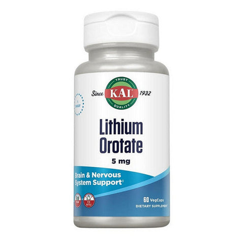Kal, Lithium Orotate, 5 Mg, 60 Veg Caps Kal