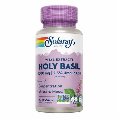 Solaray, Holy Basil, 450 mg, 60 Caps Solaray