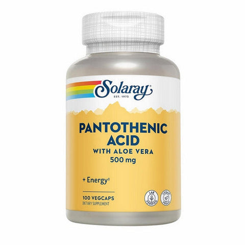 Solaray, Pantothenic Acid, 500 mg, 100 Caps Solaray