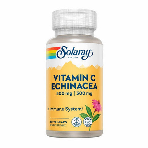 Solaray, Vitamin C With Echinacea, 60 Caps Solaray