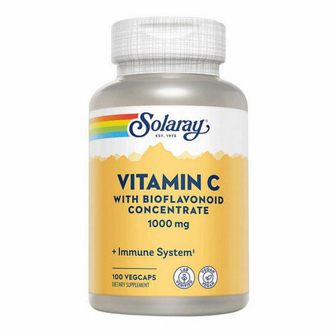 Solaray, Vitamin C With Bioflavanoids Concentrate, 1000 Mg, 100 Veg Caps Solaray