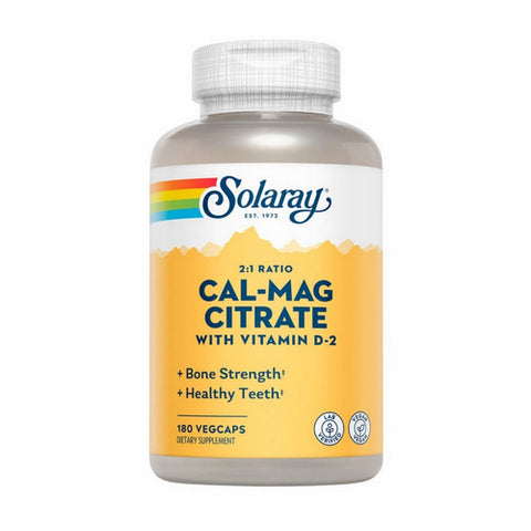 Solaray, Cal-Mag Citrate, 400 IU, 180 Caps Solaray