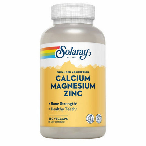 Solaray, Calcium Magnesium Zinc, 250 Caps Solaray