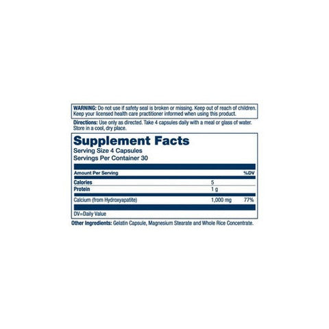 Solaray, Calcium Hydroxyapatite, 1,000 mg, 120 Caps